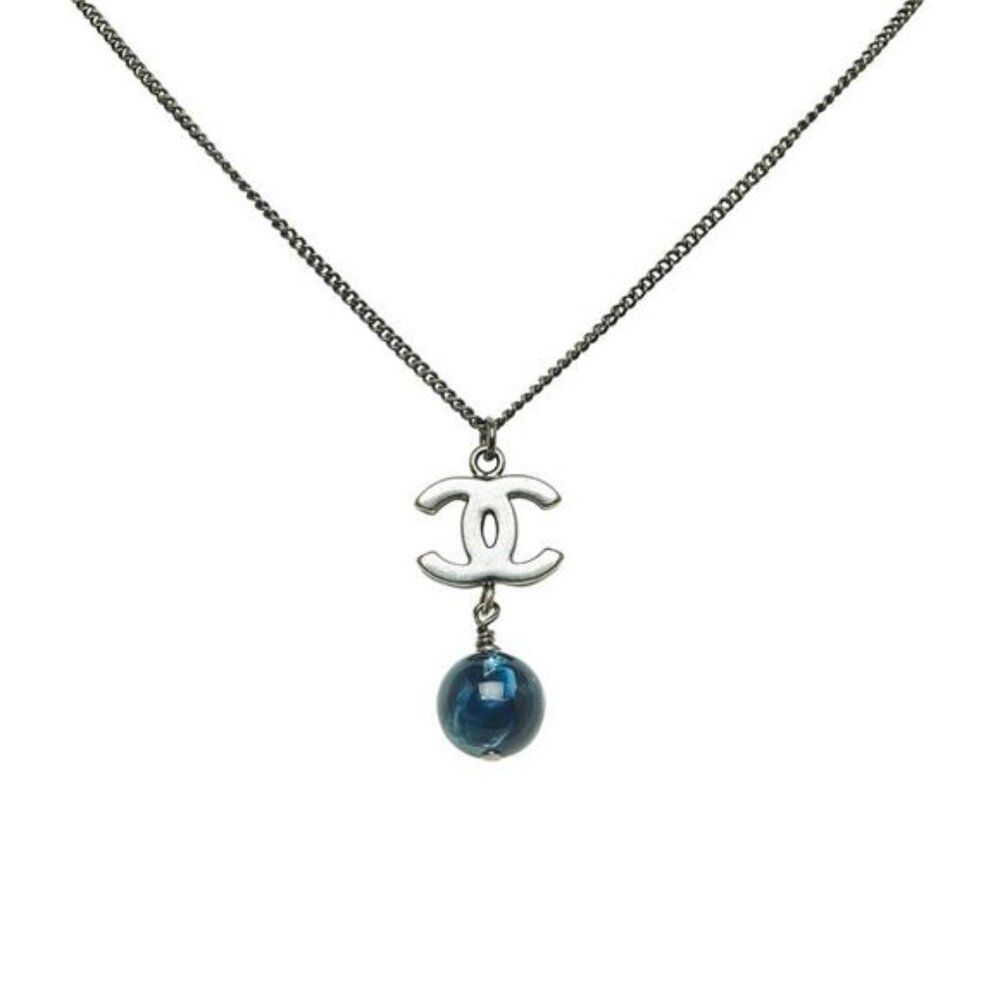 Chanel CC Bead Drop Necklace